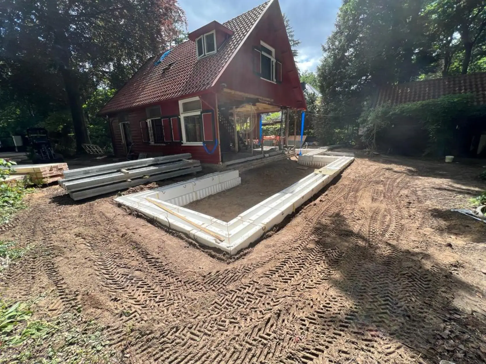 Woningrenovatie Putten fundering