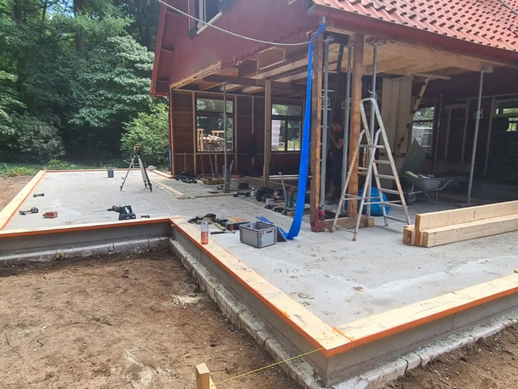 Woningrenovatie Putten fundering